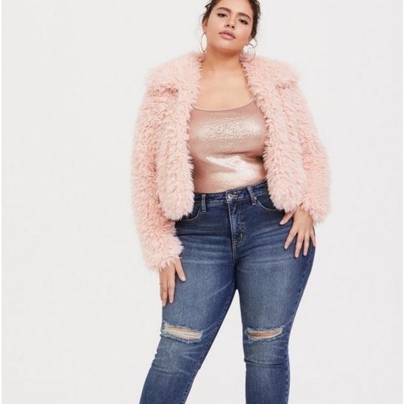 NWT Torrid Rose Gold Sequin Front Foxy Cami Tank Top - Picture 3 of 8